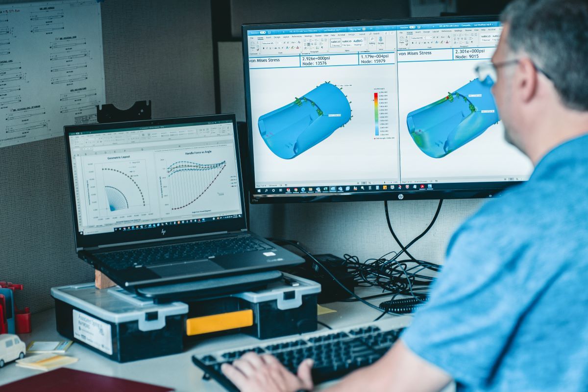 Engineer Stress Testing Products with CAD